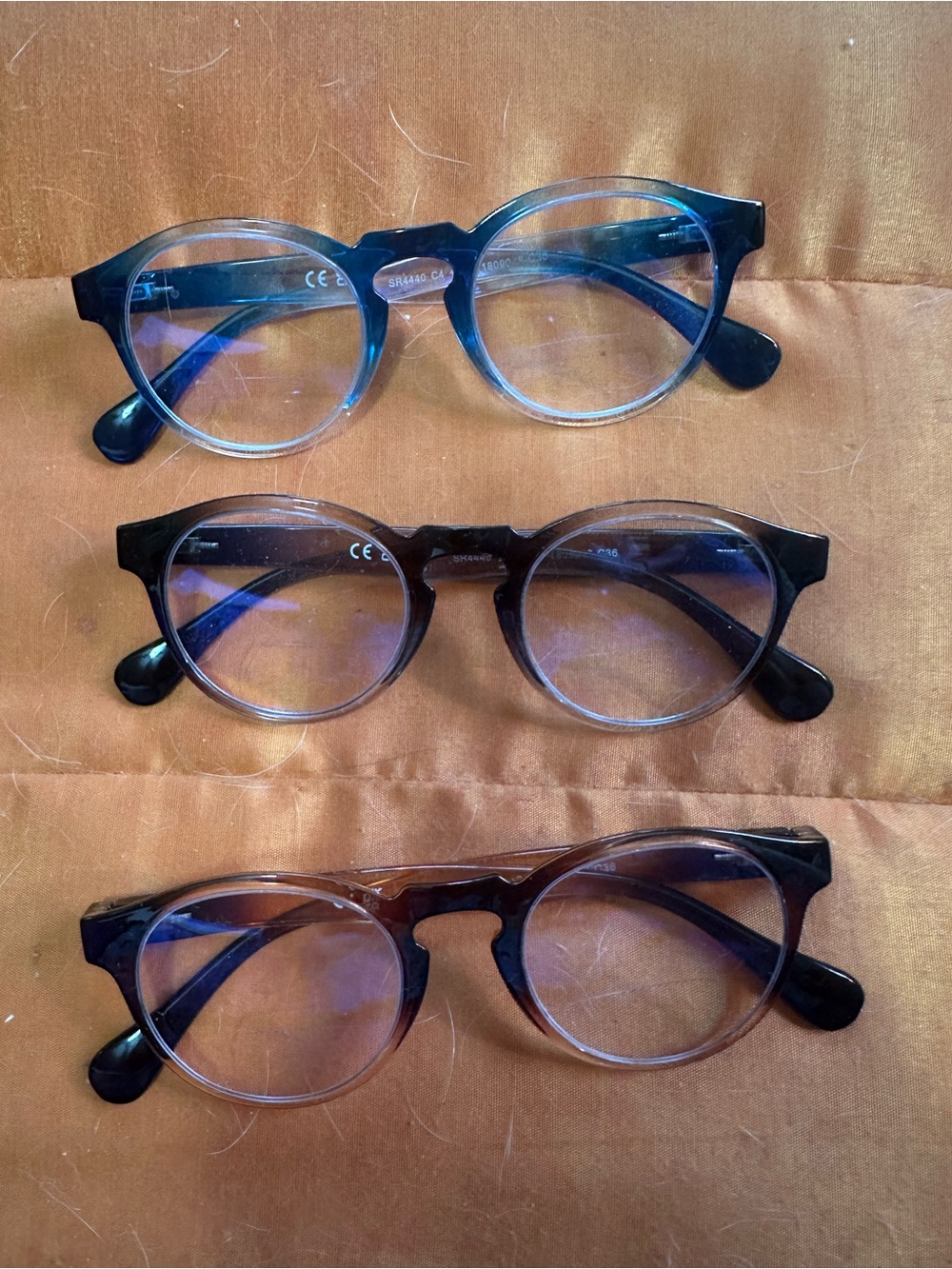 BIFOCAL READER GLASSES 1.5 like new 3 pair nice blue light blockers